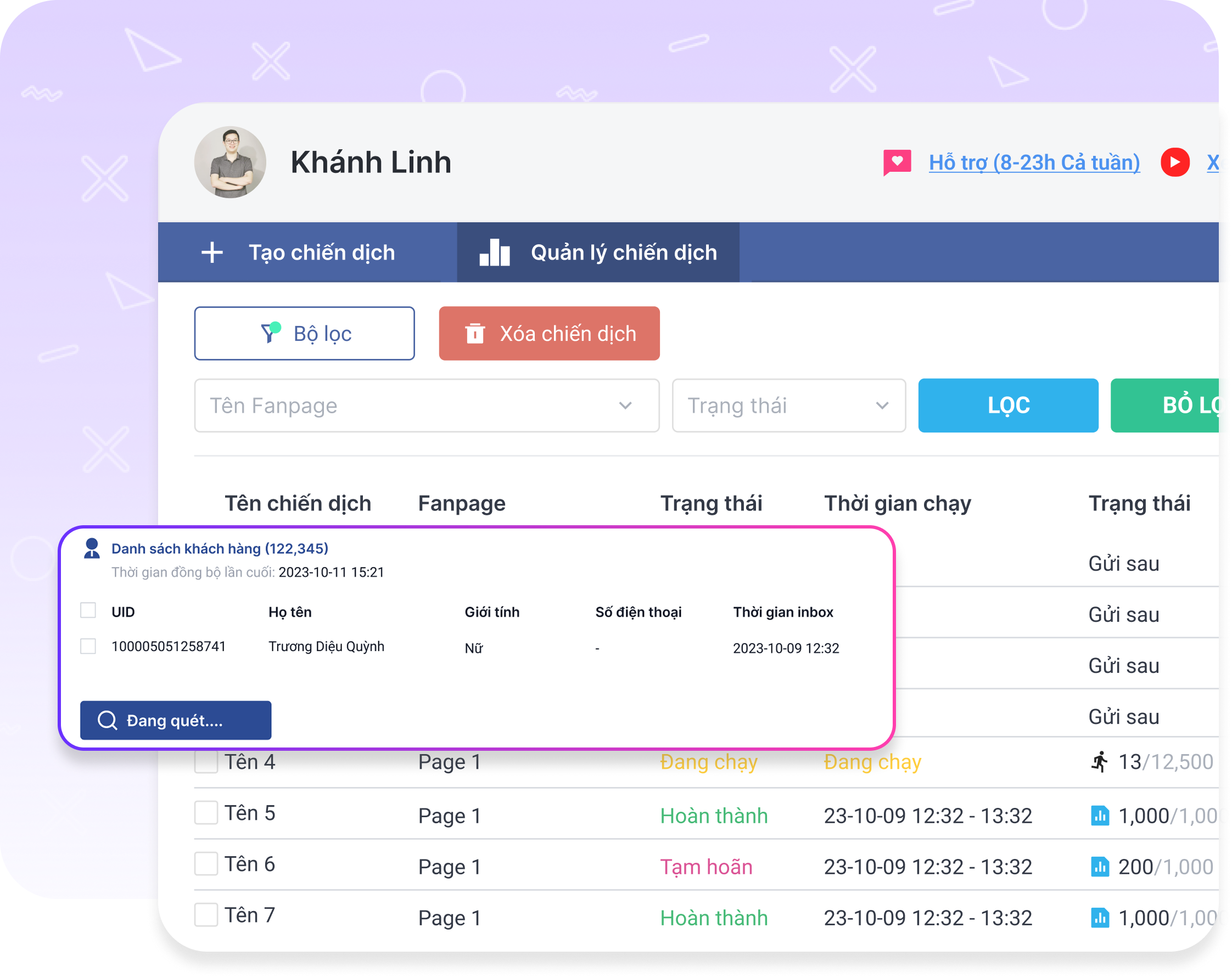 Freely tap into your potential customer list