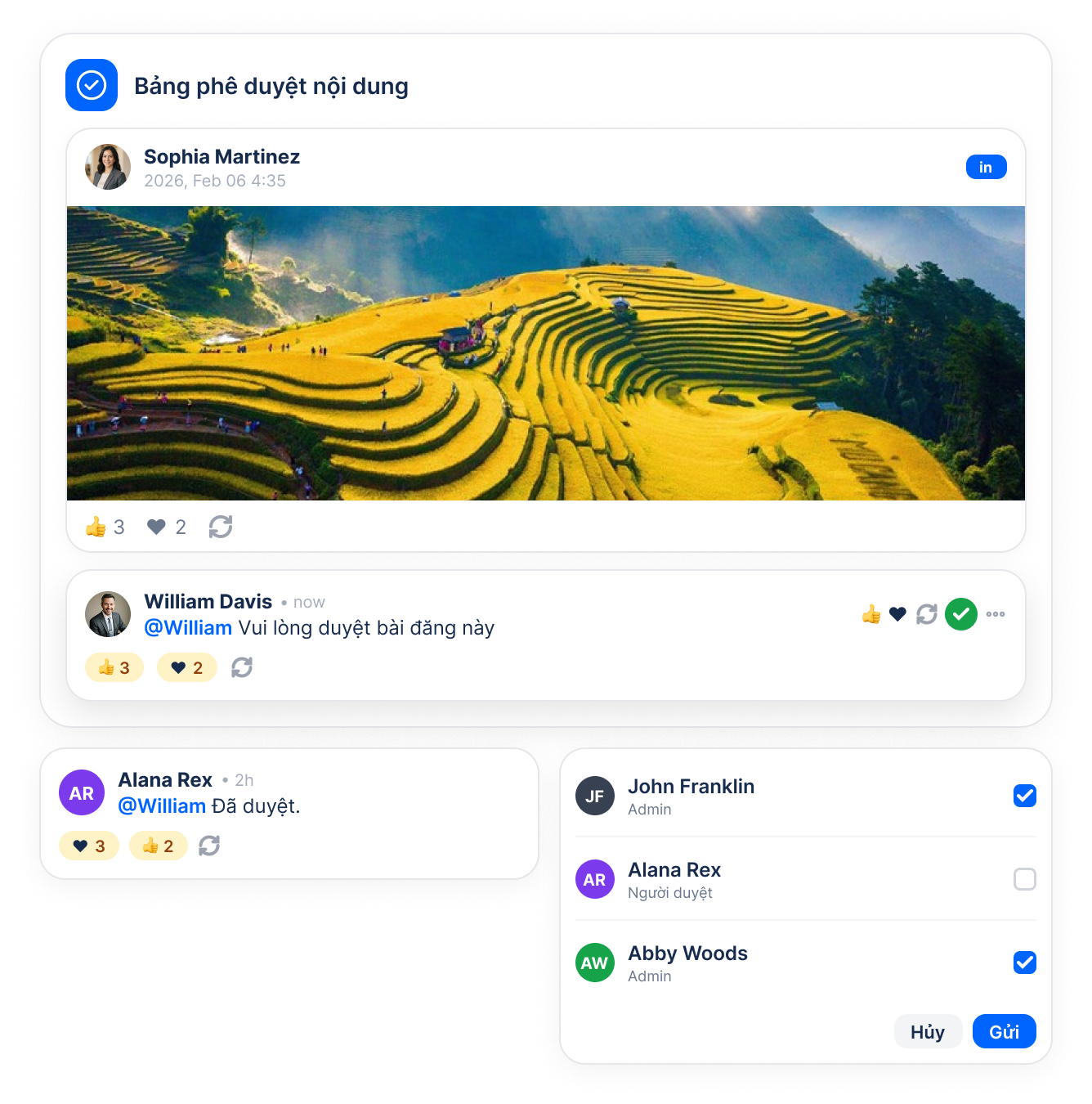 Seamless approval flow